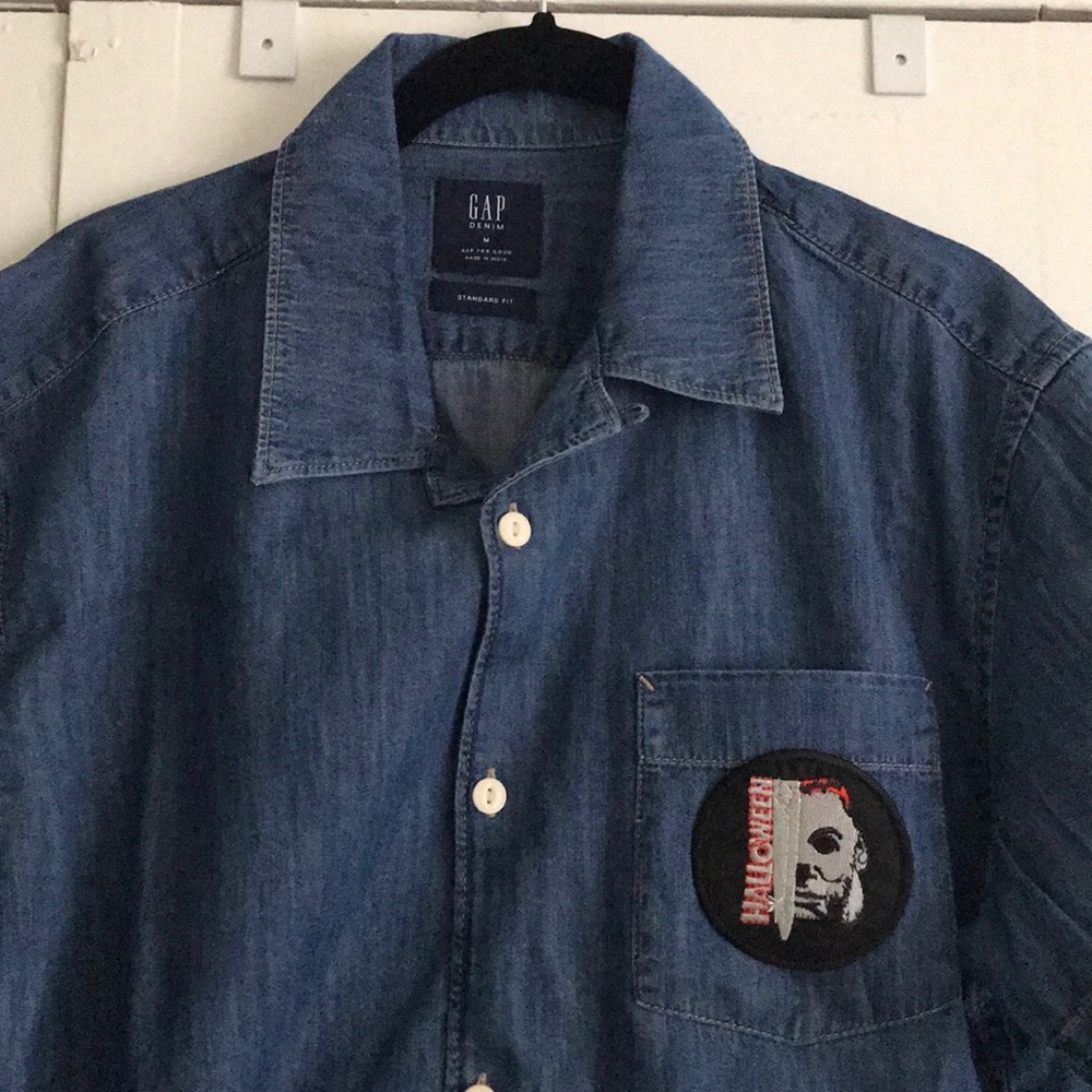Halloween denim shirt